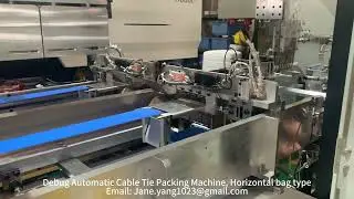 Debug Full-automatic Cable Tie Packing Machine, Horizontal Bag Type, Show how to count number 