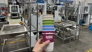120pcs/min Double wall paper cup making machine for coffee cup 12oz Saudi Arabia