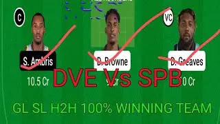 DVE VS SPB TODAY MATCH Playing11  DREAM11 BEST TEAM