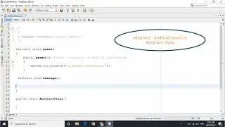 Abstract class and Abstract Method in Java With Example