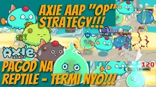 AXIE INFINITY AQUA PLANT AQUA OP STRATEGY VS DOUBLE REPTILE TERMI !!!! 1600MMR