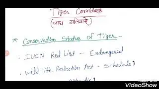 Tiger corridors in India