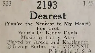 Dearest - Fox Trot - QRS Word Roll 2193