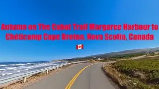 Autumn on The Cabot Trail Margaree Harbour to Ch&eacute;ticamp Cape Breton, Nova Scotia, Canada 🇨🇦 