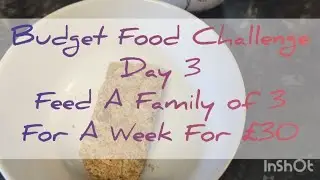 Budget Food Challenge - &pound;30 to feed a family of 3 for a whole week - Day 3