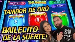 🥁 BAILECITO DE LA SUERTE EN THUNDER DRUMS SLOT MACHINE ! MUCHOS TAMBORES DE ORO