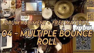 04 - Multiple Bounce Roll - Drum Rudiments - Caio Moskalkoff