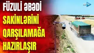 Füzulidə yollar yenidən qurulur: azad olunmuş ərazilərdə yeni köçə hazırlıq davam edir