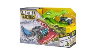 Игровой набор Автотрек Крокодил Оригинал Metal Machines Croc Attack Playset Series 1 (B081NST28L)