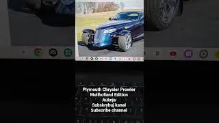 Plymouth Chrysler Prowler Mullholland Edition #prowler #mullholland #plymouth #chrysler
