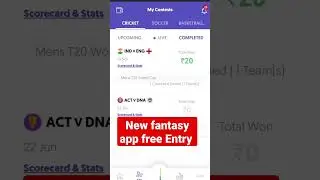 new fantasy app today ll Khelo 100 app ll Free Entry 100% winning
