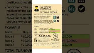 f&o turnover calculation for tax audit | ITR for Fno traders 2025 #incometaxindia #fno #trader
