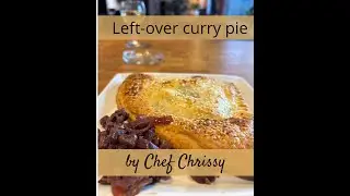 Left-over curry turned into a pie