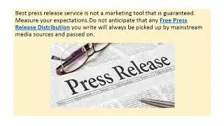 Free Press release Distribution South Africa