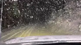 Baja Designs S8 40&rdquo; light bar in the snow
