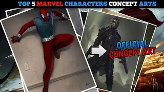 Top 5 Marvel Characters Concept Arts [Explained In Hindi] Poke panda z