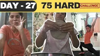 Day 27 of 75 Hard Challenge|Workout,water,reading,selfie,diet|Enjoying throughly yogi's yoga