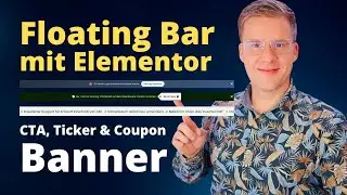 Elementor Floating Bar: CTA, Ticker und Coupon Banner erstellen