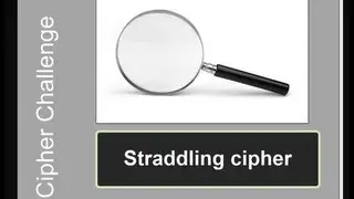 Cipher Challenge: Straddling cipher