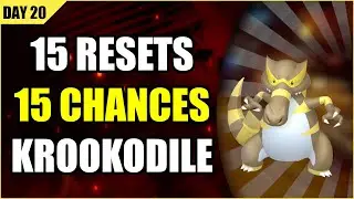 Day 20: 15 SOFT RESETS FOR A SHINY KROOKODILE!