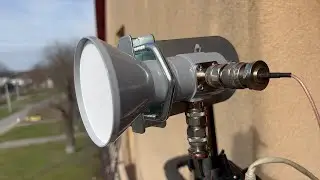 Антенна Horn 2X2 MIMO Wi-Fi 6E - излучатель для параболических антенн Часть 1