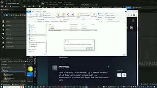 Couldn&rsquo;t set association for project. Check if file is writable.( unreal engine video tutorial )