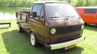 vw t3 pickup brown @ nuenen 2013