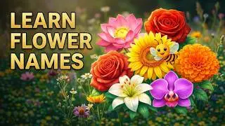 Flowers Name in English 🌸 | Learn Flower Names for Kids | Beautiful Flowers for Children