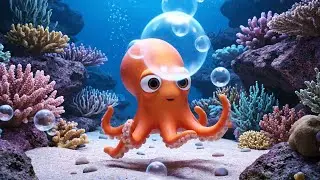 Tiny Octopus Got Tangled in the Bubble Sea 🐙 | Kids Songs & Nursery Rhymes