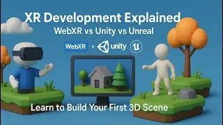 XR Development Explained  WebXR vs Unity vs Unreal  Learn to Build Your First 3D Scene