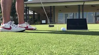 10 foot putting drill with Blast Motion Sensor
