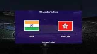 ⚽ India vs Hong Kong ⚽ | AFC Asian Cup Qualifiers (14/06/2022) | PES 2021