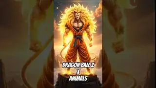 Dragon Ball Z Characters Fusion with Animals pt.1 #animals #hybrids #dragonballz #shorts #ai