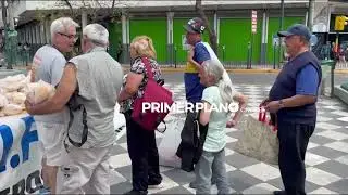 PANADEROS REGALARON 4 MIL KILOS DE PAN EN MERLO EN PROTESTA POR LA SITUACI&Oacute;N QUE ATRAVIESA EL SECTOR