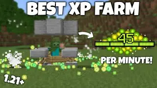 75 Levels in 30s! BEST XP Farm in Minecraft Bedrock 1.21+