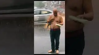 shower in the rain try not to laugh #short #shorts #viral