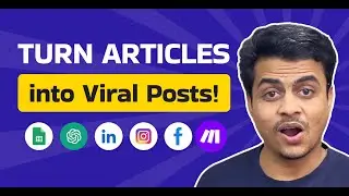 Turn Any News Article into a Social Media Post with Make.com