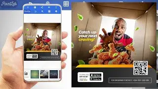 Creative Food Social Media Flyer Design In Pixellab || Mobile Smartphone Design