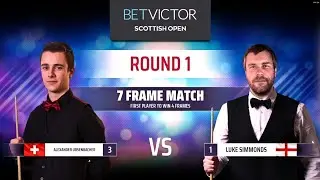 Snooker Betway Scottish Open Round one Alexander Ursenbacher vs Luke Simmonds Frame 5