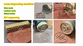 Laser Engraving Brass Metal Stamps for Wax Seals Laser Engraving Wax seals Leather seals Metal stamp