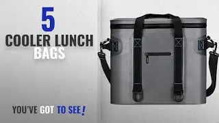 Best Cooler Lunch Bags [2018]: Homitt 30 Cans Soft Pack Cooler Insulated Soft Sided Cooler with Hard