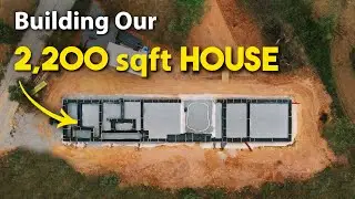 Couple Build Modern Off Grid House ALONE (Concrete Steel, Insulation, First Volunteer) Ep 5
