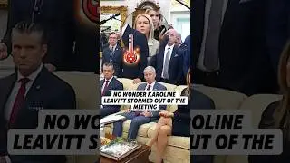 No wonder Karoline Leavitt stormed out of the meeting. #shorts#karolineleavitt#celebrity