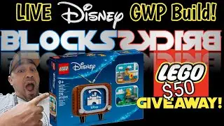 Live $50 LEGO Giveaway w/ BlocksBricks! Disney GWP Live Build!