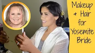 Yosemite Bride Natural makeup and Up do❤︎M by Mickie