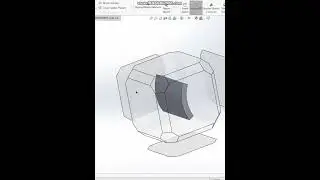 #solidworks  - Use Delete Face command to remove holes from solid curvature body.