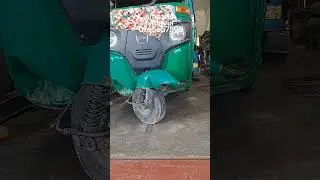 Bajaj three wheel front accident, rear body repairing  floor panel replacement