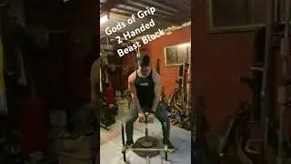 Gods of Grip 2 Handed Beast Block#fitness #grip #gripstrength #griptraining #godsofgrip
