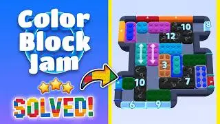 Color Block Jam Level 1243 (1244) | Every Puzzle Solved! 🎯