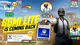 😱Pubg/Bgmi Lite Beta Test!🤯 Update 2026 | Pubg/Bgmi Lite Comeback?😍 Update 2026 🔥